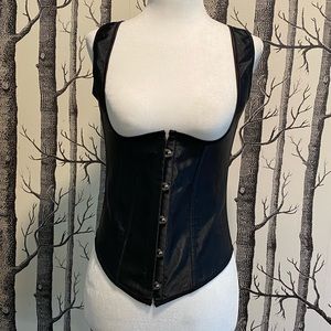 Black Satin Corset